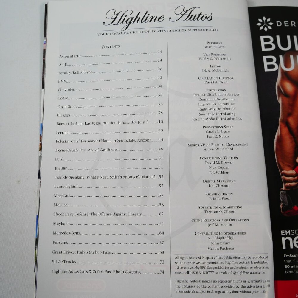 Set Of 5 Highline Autos Magazines Featuring Luxury & Sports Cars - Picture 3 of 11